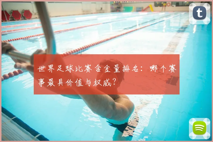 世界足球比赛含金量排名:哪个赛事最具价值与权威?